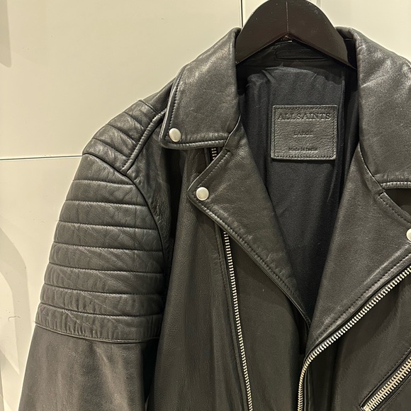 All Saints - Leather Jacket - Picture 3 of 4